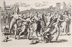 Antique Le Massacre des Innocents (d'Apres Raphael), Heliogravure by Marc de Ravenne