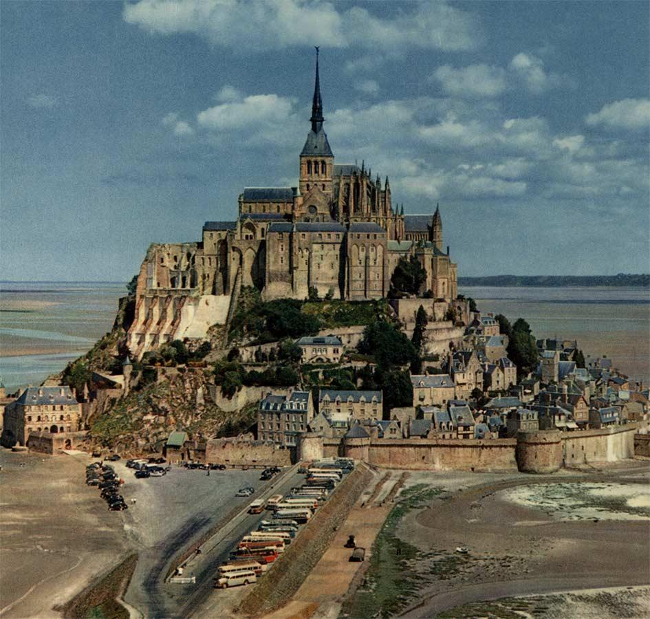 Le Mont St. Michel France original vintage travel poster 1