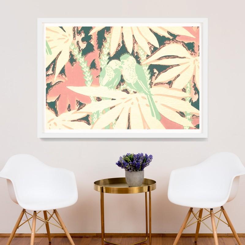 Unknown Abstract Print - Le Mural No. 13, giclee print, framed