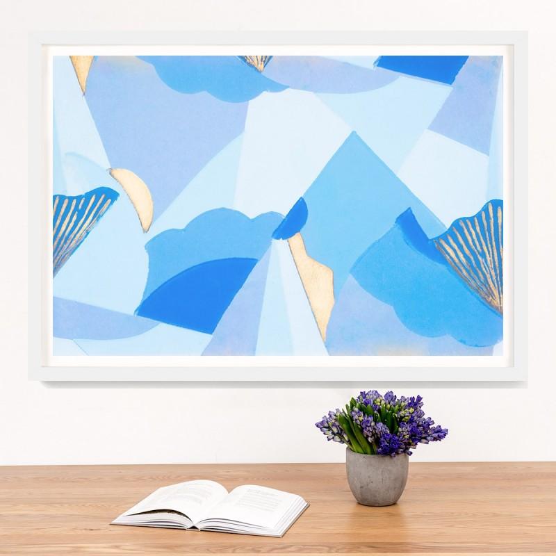 Unknown Abstract Print - Le Mural No. 19, giclee print, framed