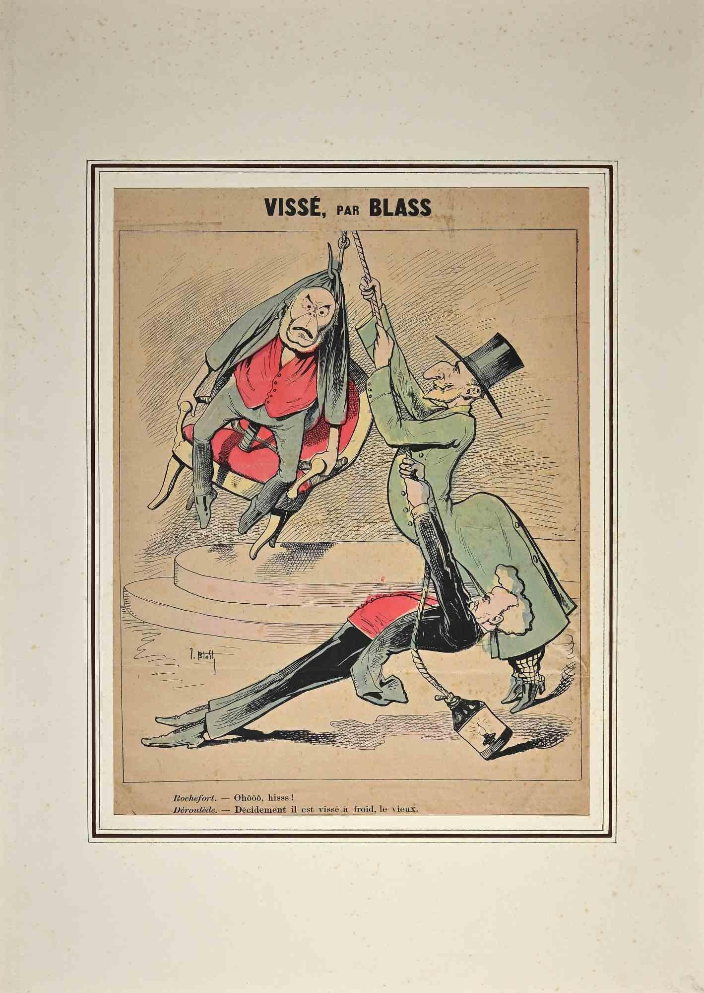 Le Pilori - Viss - Originallithographie - 1887 – Print von Unknown