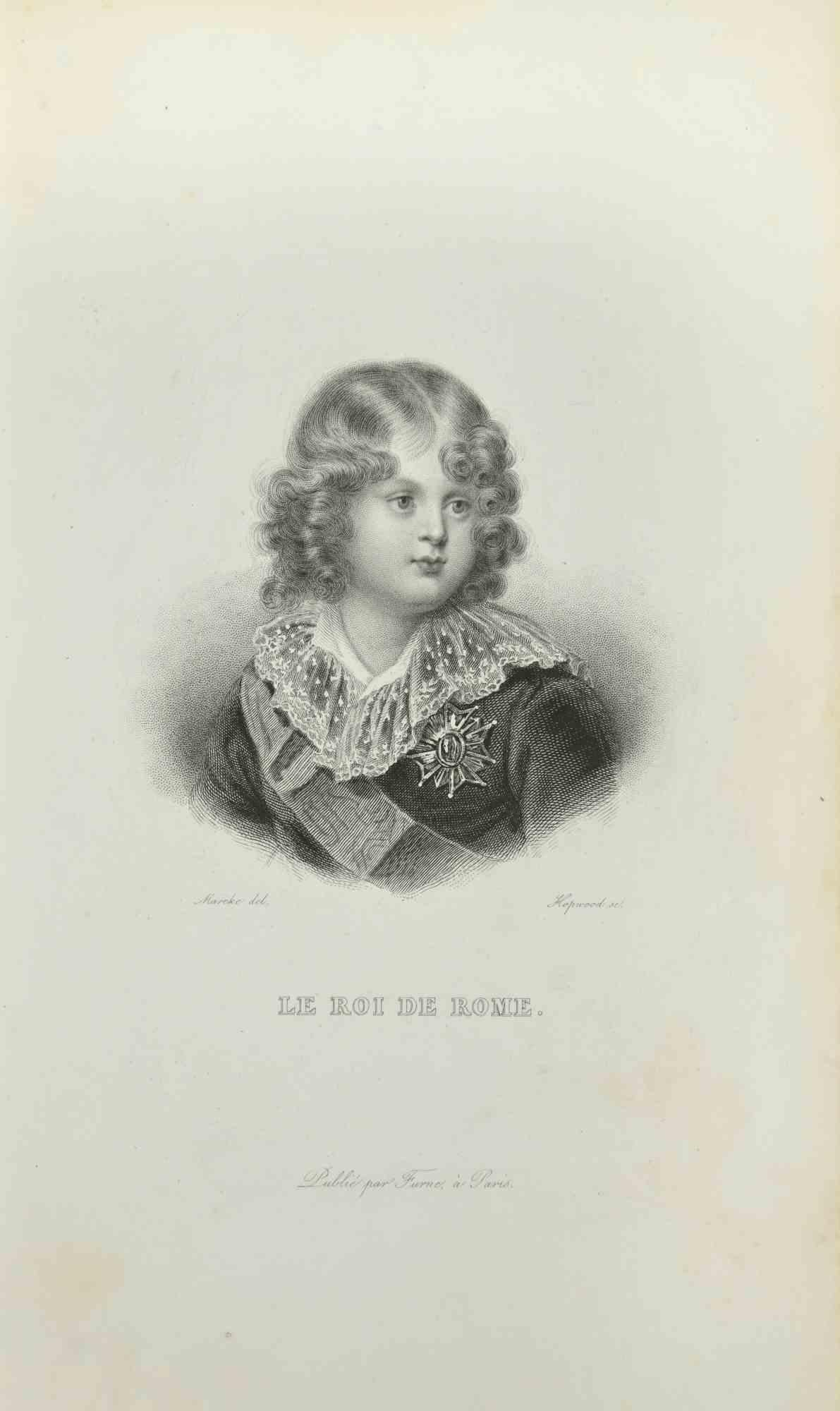 Unknown Portrait Print - Le Roi de Rome - Etching - 1837