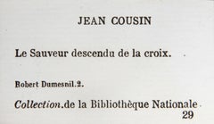 Le Sauveur Descendu de la Croix, Old Masters Etching after Jean Cousin