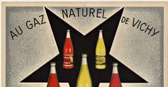 Le Soda Purfinfruit original vintage poster