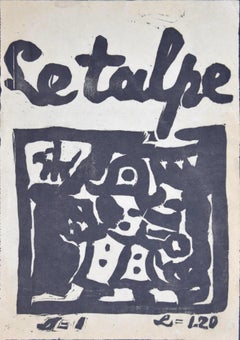 Le Talpe - Woodcut - 1914