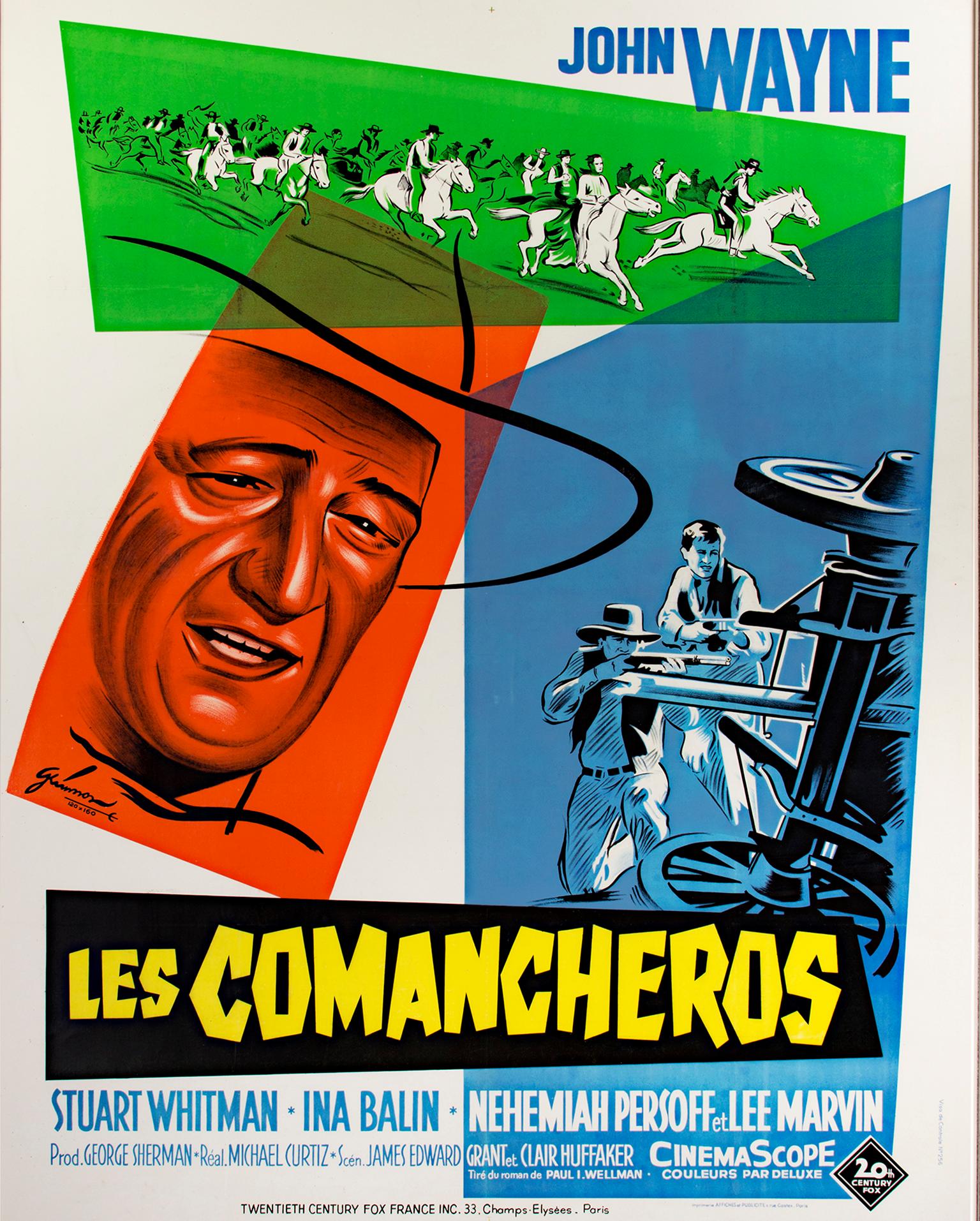 "Les Comancheros (Common Heroes--John Wayne), " Original Lithograph Poster - Print by Unknown