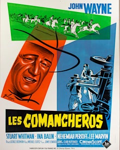 "Les Comancheros (Common Heroes--John Wayne)," Original Lithograph Poster