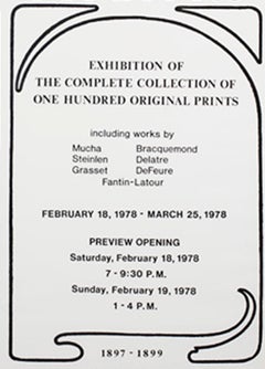 L'Estampe Moderne  - David Barnett Gallery Exhibition, Feb. 18, 1978 - Mar. 25,