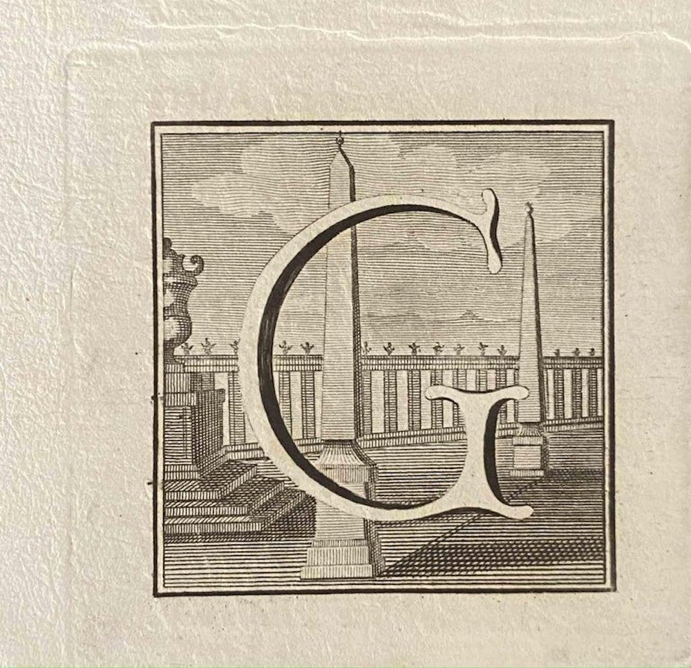 Letters E, D and G from 