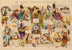 Leurs Muses - Deuxième Serie - Les Peintres - Original Lithograph 1885