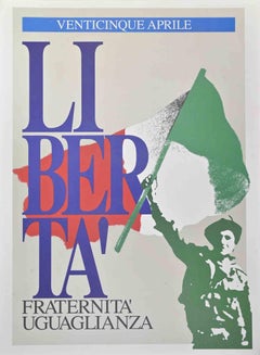 Liberté - Fraternité -  Egalité - April 25th - Vintage Poster - 1970s