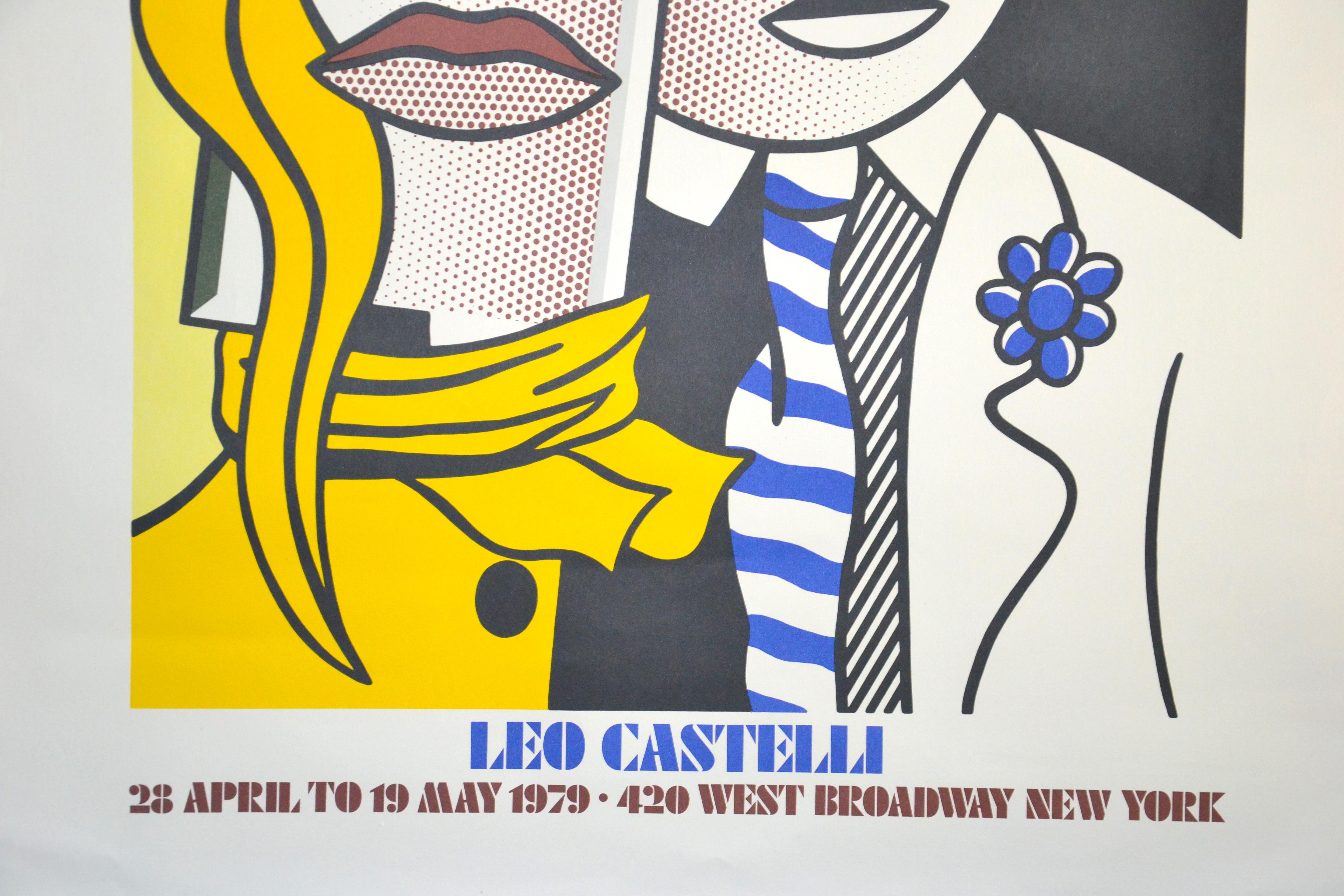 Lichtenstein-Ausstellungsplakat – Galerie Leo Castelli (Pop-Art), Print, von Unknown