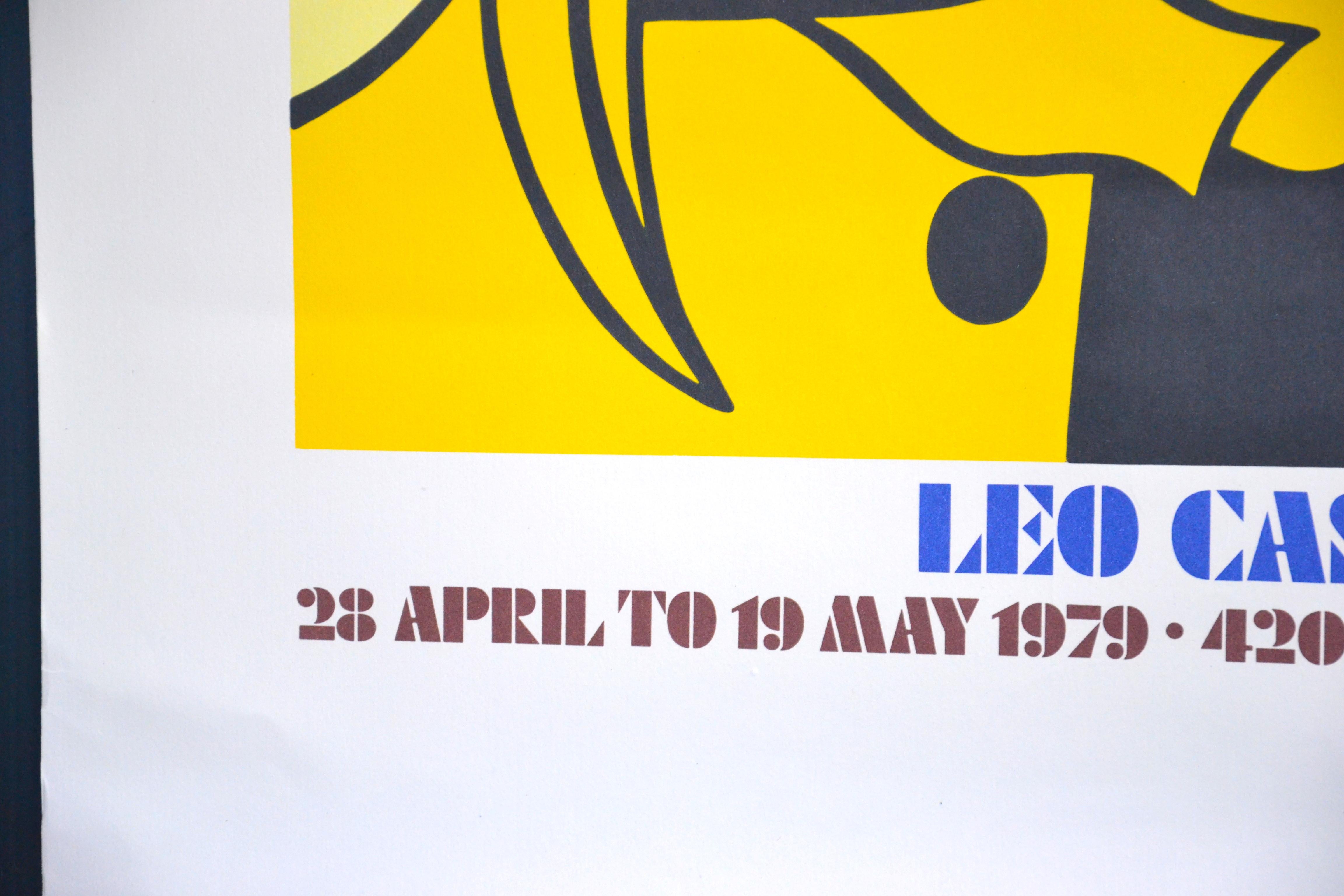 Lichtenstein Exhibition Poster is a very colorful poster realized in occasion of the artist's exhibition at Leo Castelli Gallery New York in 1979 (Recent Paintings held in Leo Castelli Gallery in New York, April 28–May 19, 1979).

Good conditions