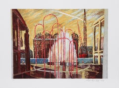 Lincoln Center Fantasy, Litografia moderna di Lloyd Lozes Goff