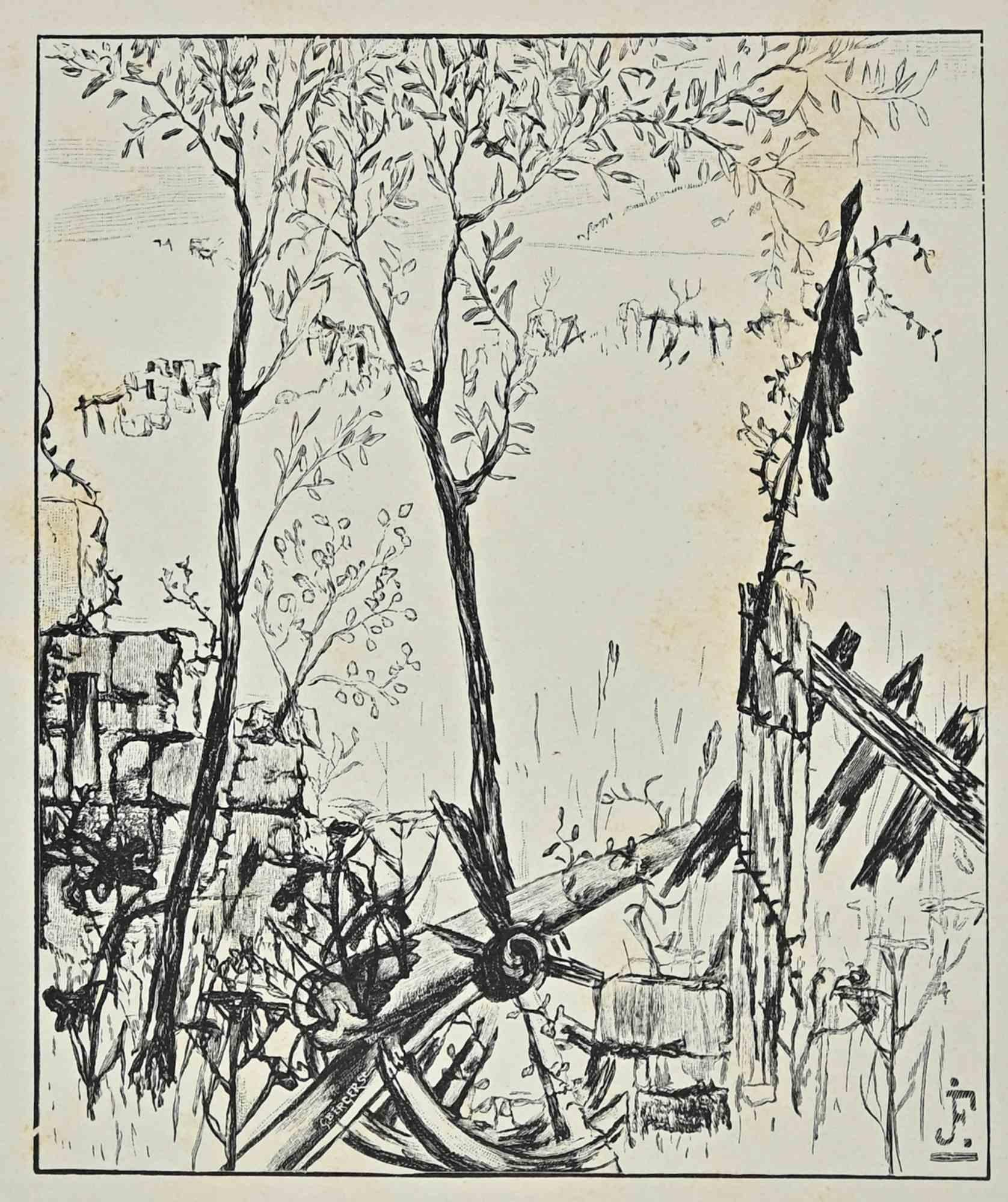 Unknown Landscape Print - L'Inspecteur Général "Revizor" - 1903