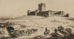 Lionel Lindsay (1874-1961) - Early 20th Century Etching, Castle Caco