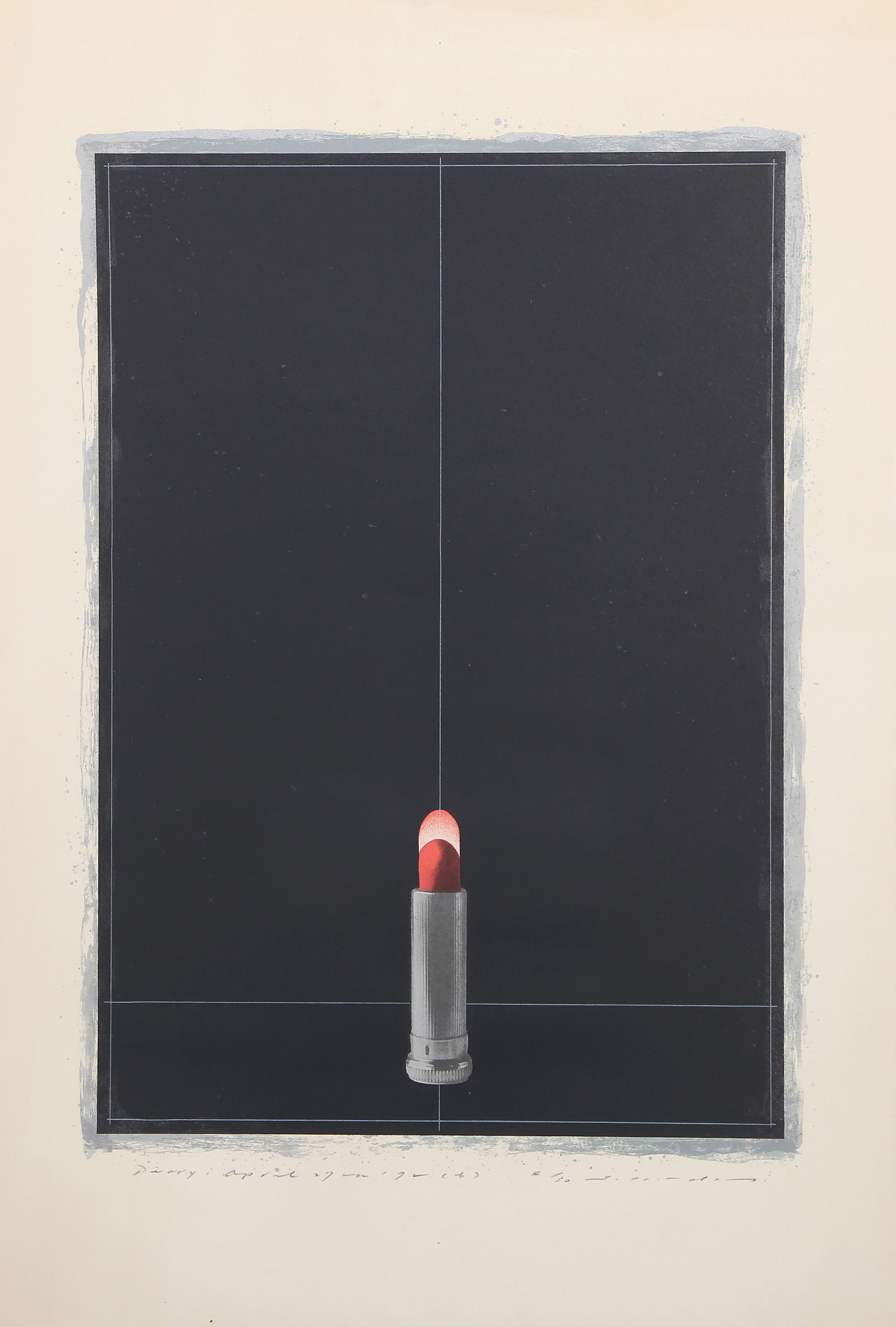 Lipstick, Signed and Numbered Pop Art Screenprint on Arches - Print by Unknown