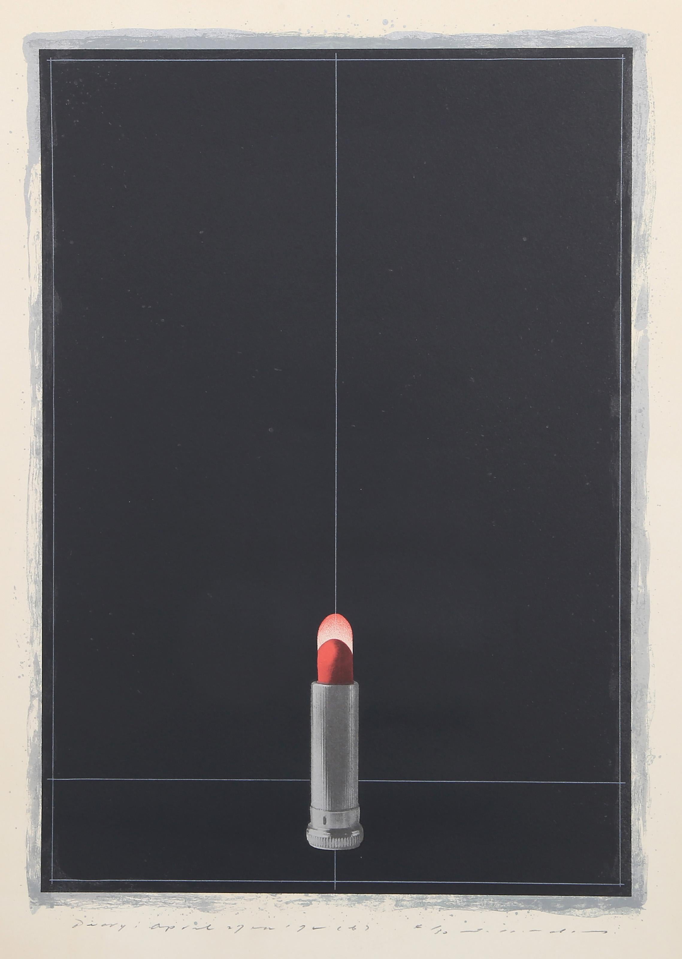 Unknown Abstract Print - Lipstick, Signed and Numbered Pop Art Screenprint on Arches