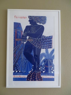 Lithograph Exhibition Poster Aleco Fassianos Gallery Beaubourg