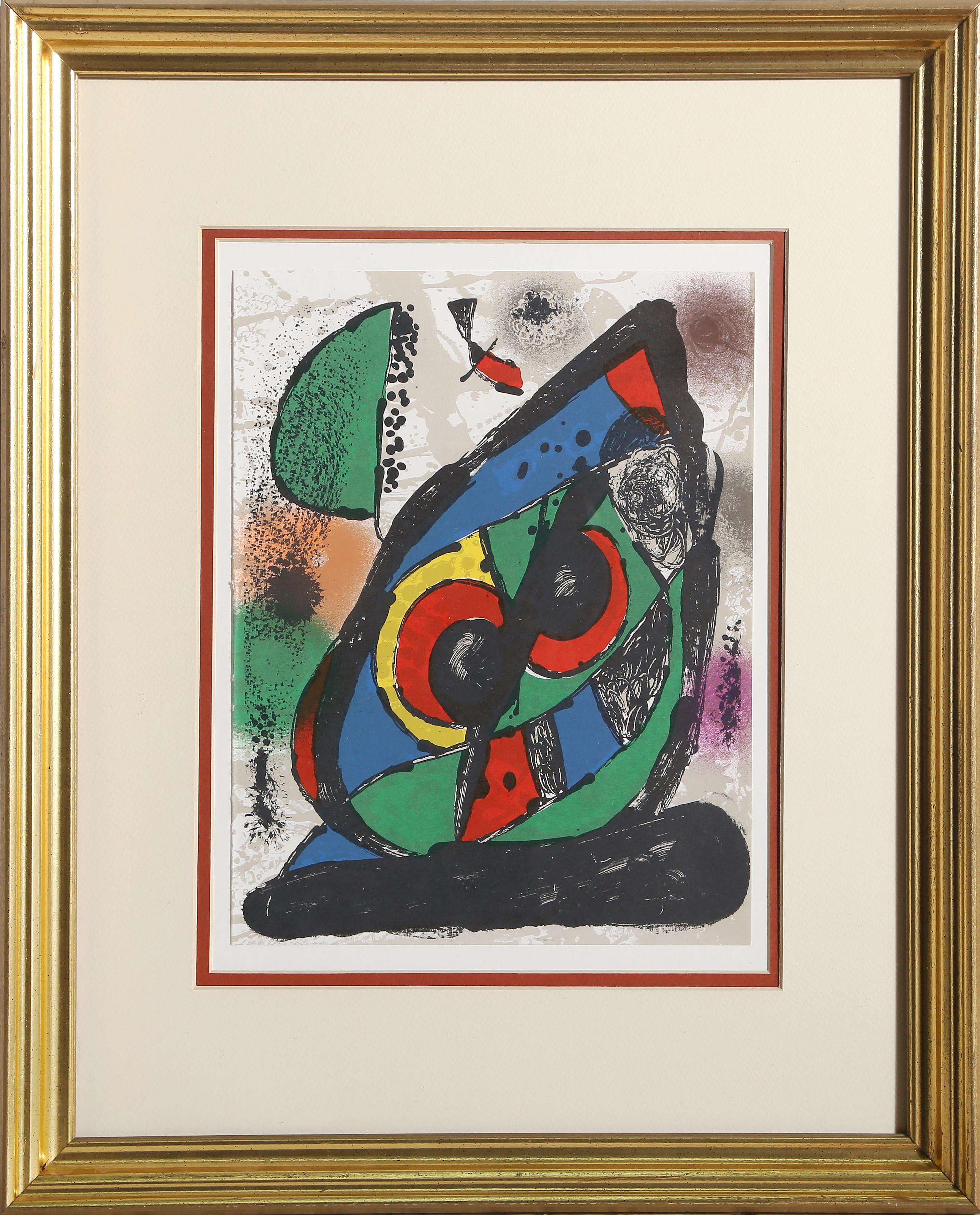 Unknown Abstract Print - Lithograph I (1256), Surrealist Lithograph by Joan Miro