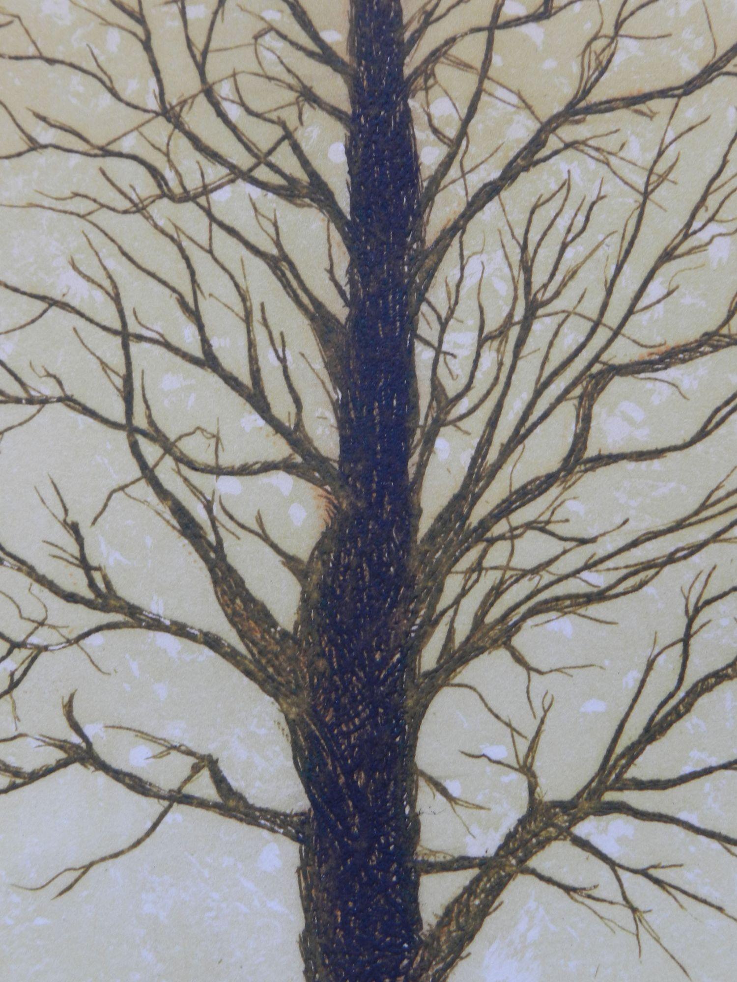 Lithographie d'arbre de Jacques Joachim Jean Rigal 1926-1997 Paysage d'Ile de France en vente 5