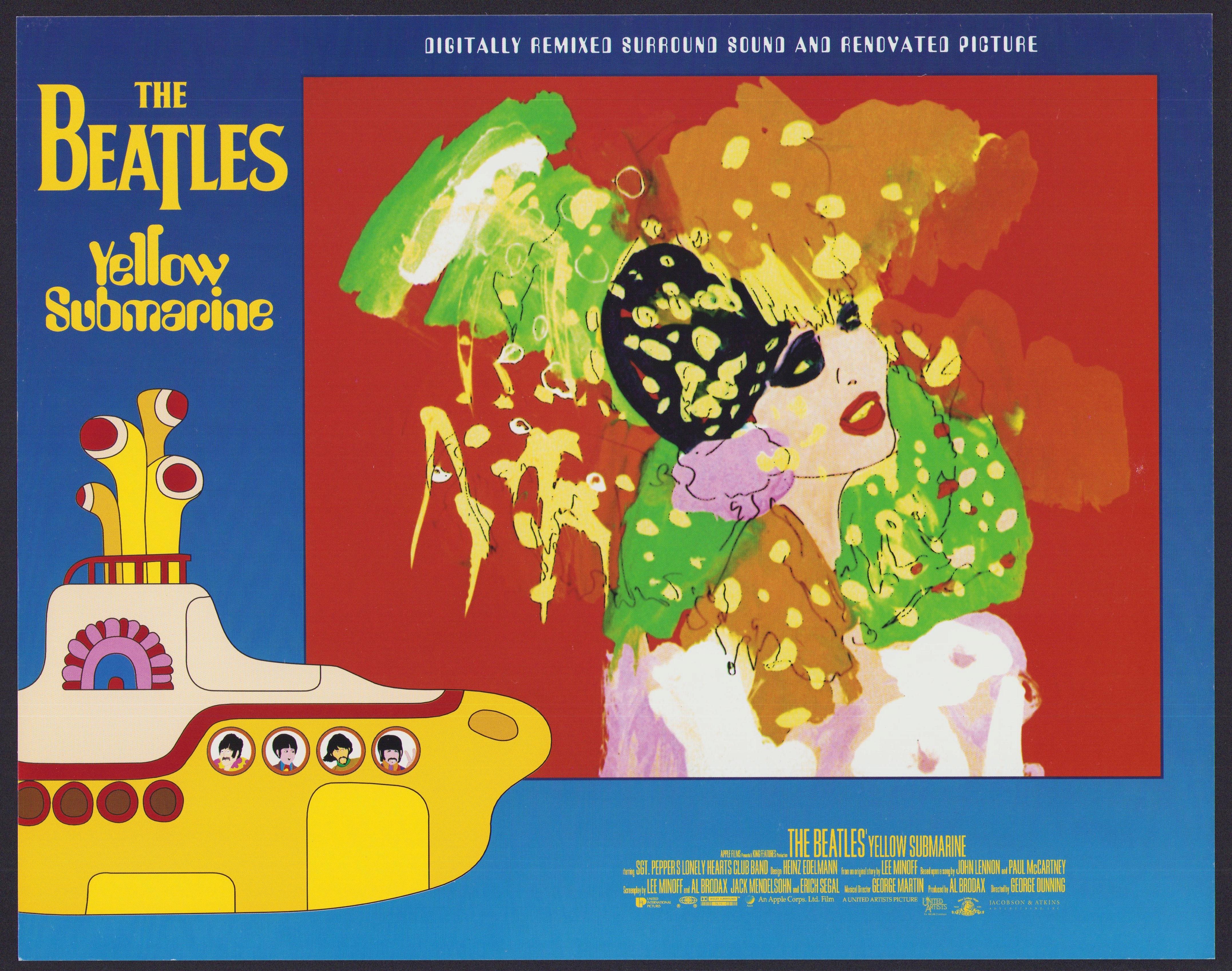 Unknown Interior Print – Lobbycard, „The Beatles“ – gelber Submarin, Film, USA 1968