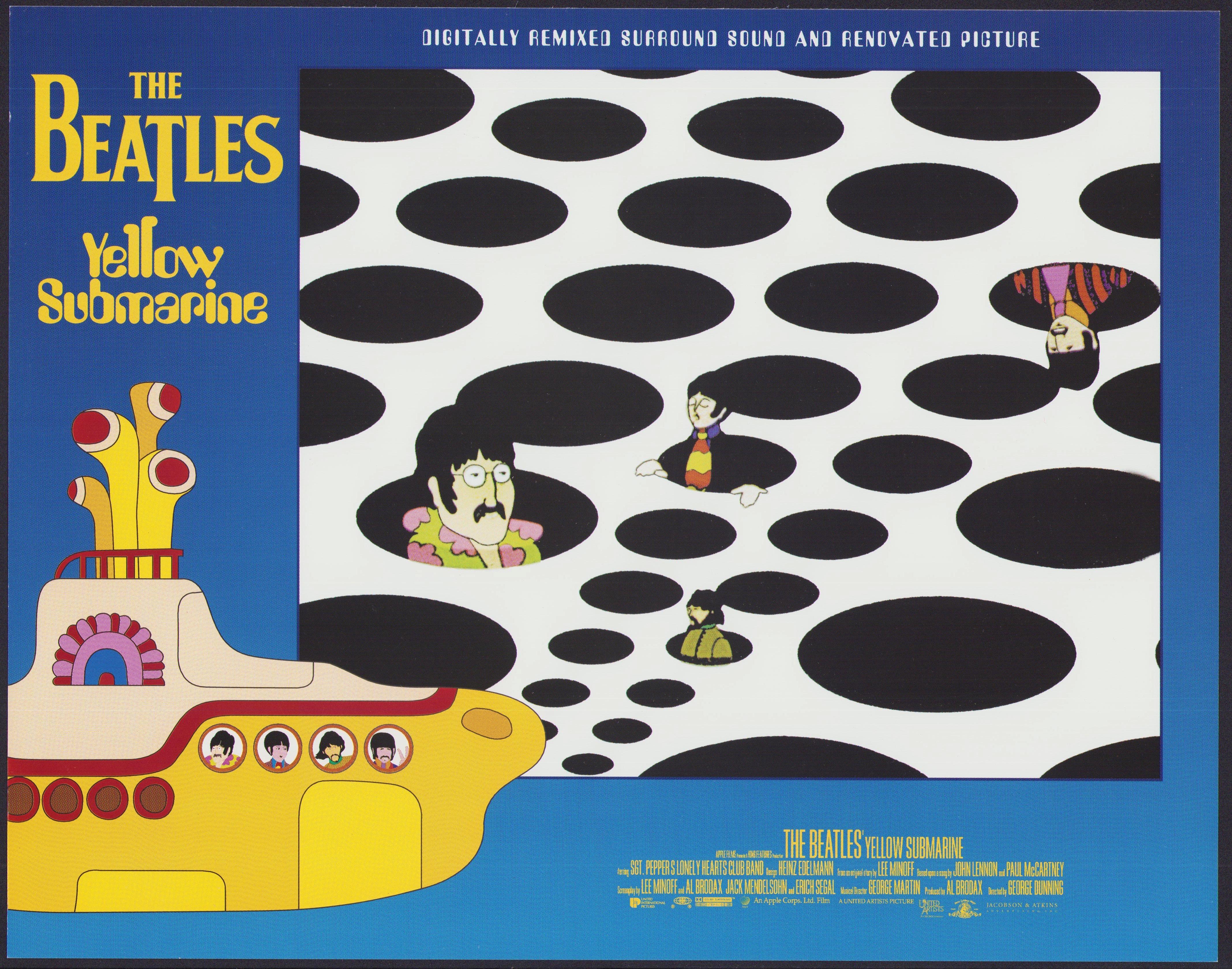 Unknown Interior Print – Lobbycard, „The Beatles“ – gelber Submarin, Film, USA 1968