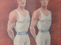 Londonia Super Acrobats Antique French Poster C.1900