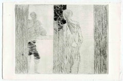 Loneliness - Original Etching and Drypoint - Mid-20th Century