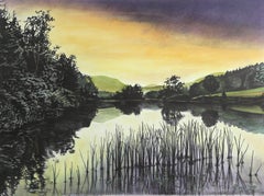 Long Pond, ME, Impressionistische Lithographie von R. Duane Hendricks