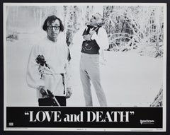 Vintage „LOVE and DEATH“ Original American Lobby Card of the Movie, USA 1975.