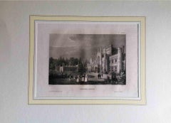 Castle Lowther - Lithographie originale - Milieu du XIXe siècle