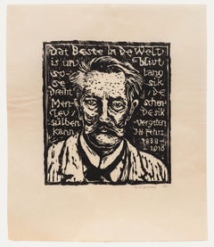M. Karstens - 20th Century Woodcut, The Artist In Situ