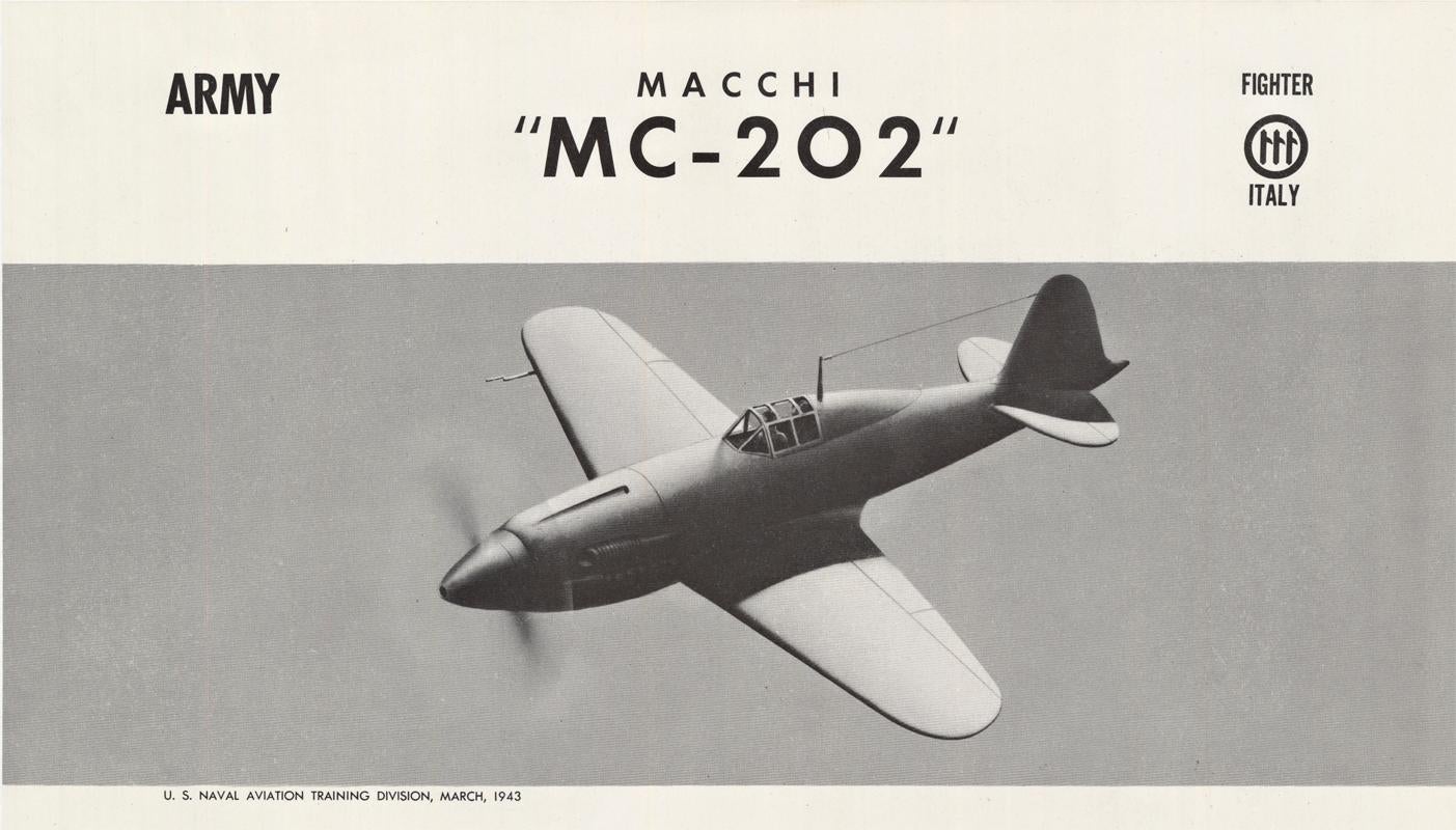 Pair of WWII Spotter Posters: Macchi 