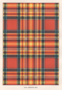 Antique MacIntosh - Chief (Tartan), Scottish Scotland art design lithograph print