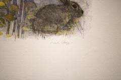 "Mad Stage" Bunny Lithograph