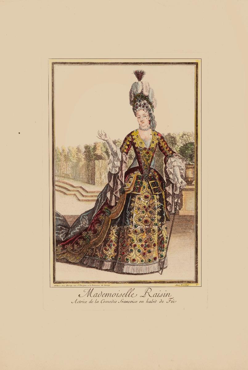 Unknown Figurative Print - Mademoiselle Raisin - Lithograph on Paper - 19th Century