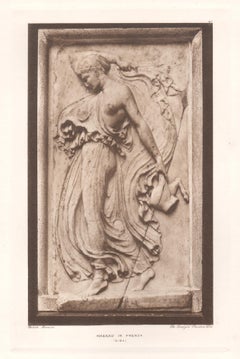 Maenad in Frenzy, British Museum Roman Classical sculpture photogravure