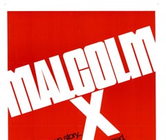 Malcolm X 1972 Original linen-backed One Sheet