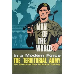 'Man of the World' Territorial Army Recruitment Poster c.1960s