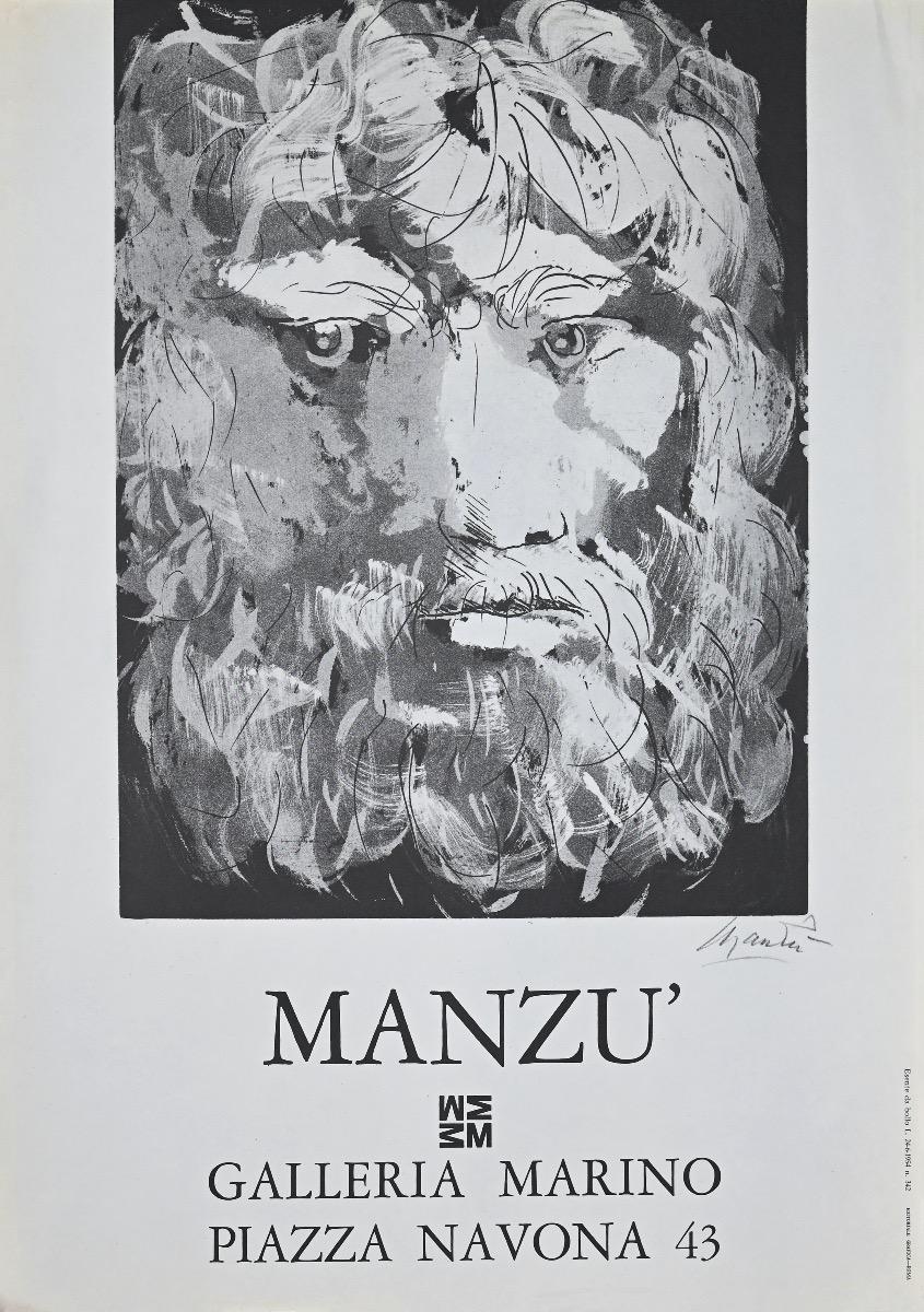 Affiche vintage Manzu - Offset - 1972