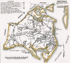 Vintage Map of Chatham, Cape Cod