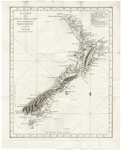 Map of New Zealand - Etching / engraving - 18th Century