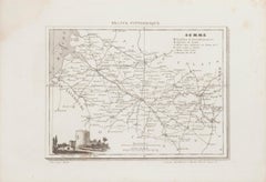 Carte du Somme - Gravure - XIXe siècle