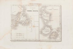 Map of Terre Neuve - Original Etching  - 19th Century