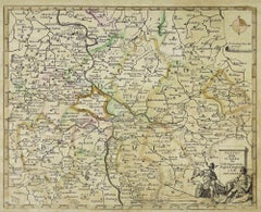 Map des Krieges zwischen Ungarn und Preußen – Radierung – 19. Jahrhundert