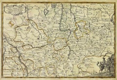 Map of the War -Vesfaglia und Niedersächsisches Sachsen – Radierung – 19. Jahrhundert