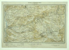 Map of Vallombrosa - Florence 1926