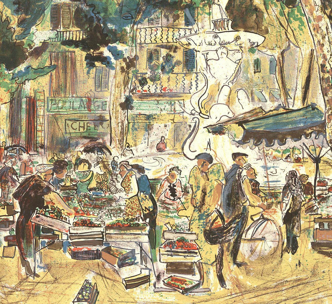 Märsche in der Provinz – Print von Unknown