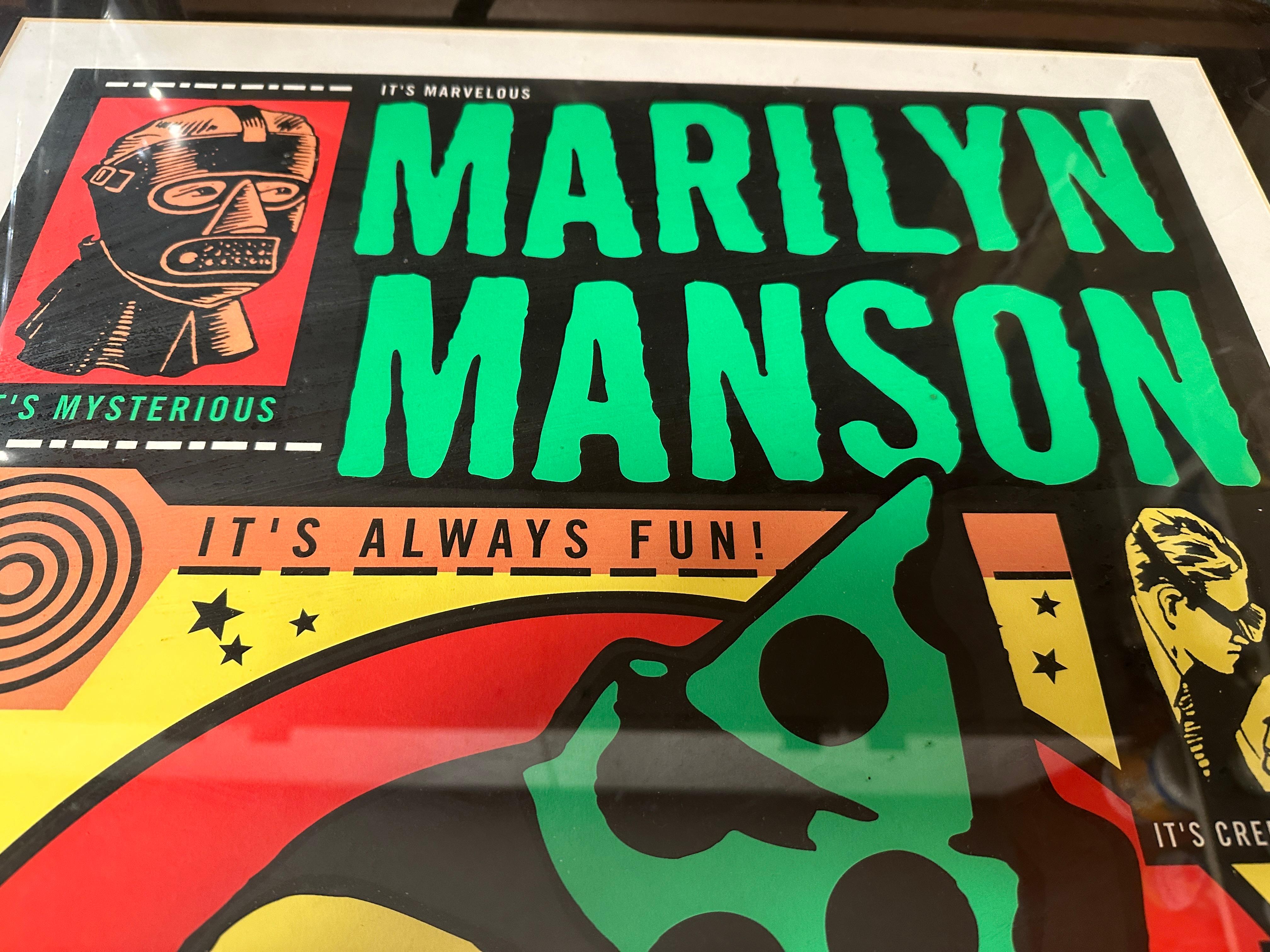 Marilyn Manson, Punkrock-Konzertplakat – Print von Unknown